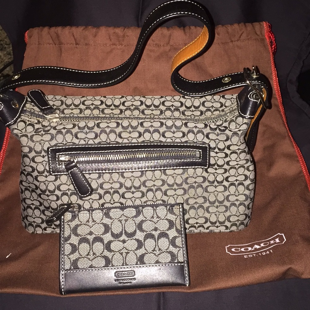 Coach Handbag w/ Coach Coin purse